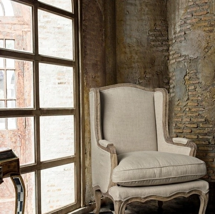 Poltrona Catherine in tessuto sfoderabile di Bizzotto