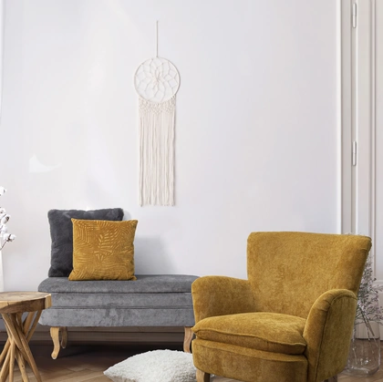 Poltrona Chenille in velluto Ocra di Bizzotto