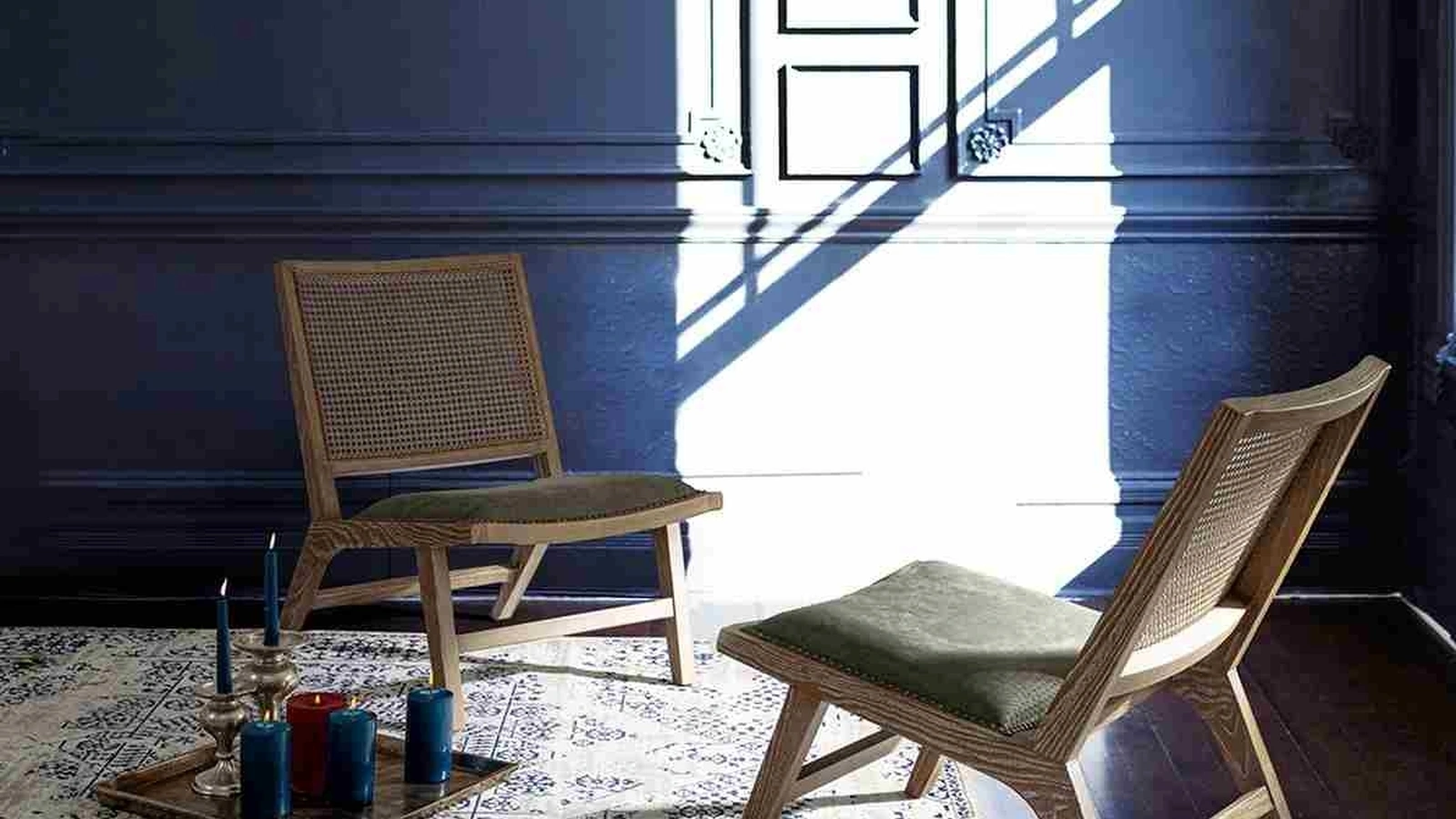 Poltroncina in legno e rattan Cortilia di Bizzotto