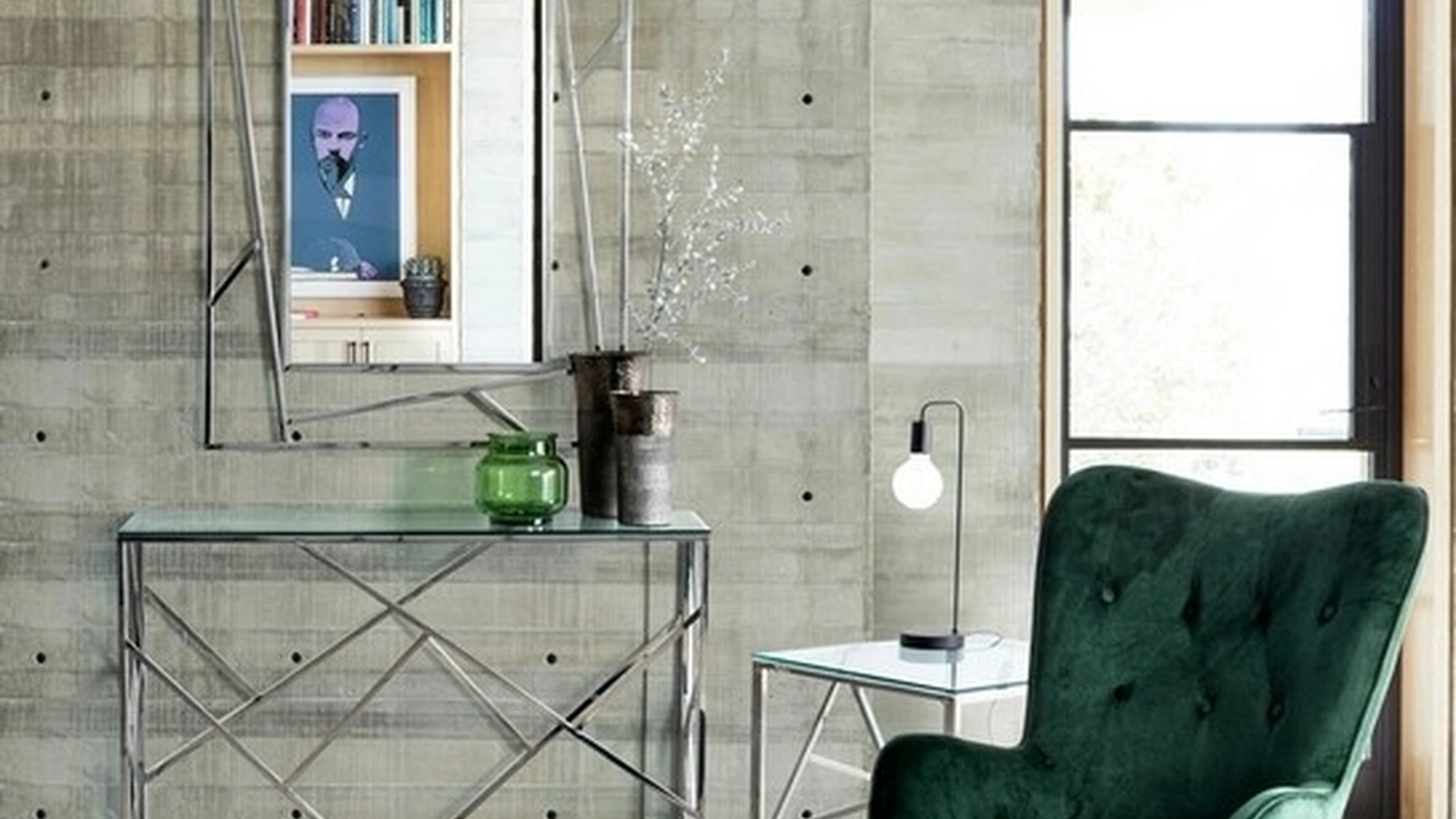 Poltrona Farida in velluto Verde di Bizzotto