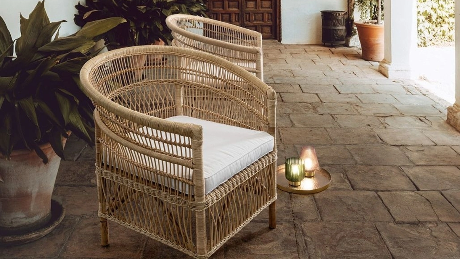 Poltroncina in rattan Josefina di Bizzotto