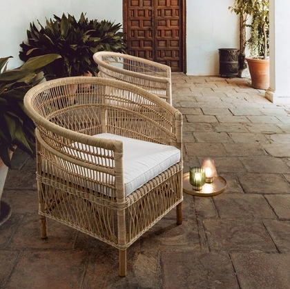Poltroncina in rattan Josefina di Bizzotto
