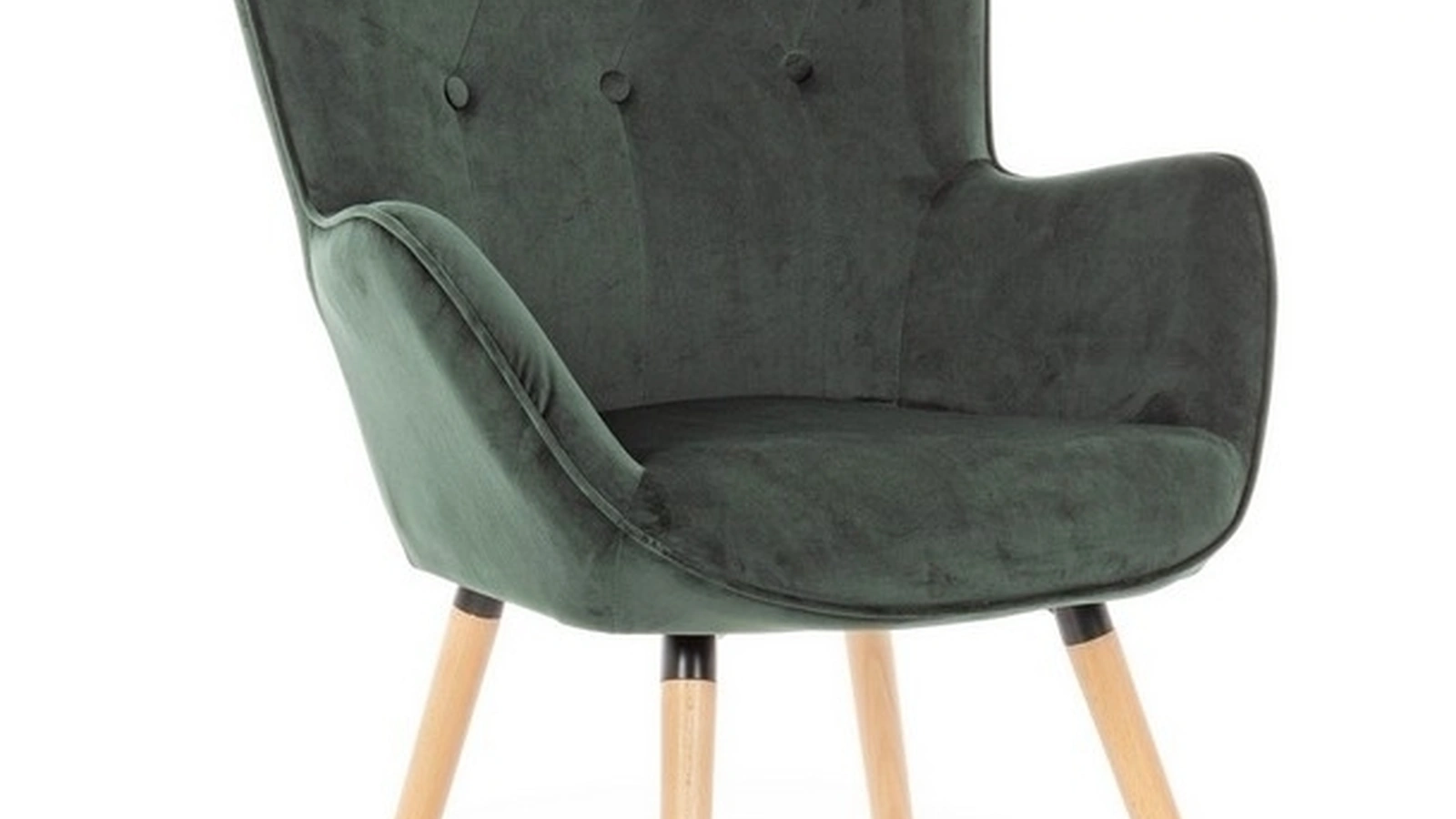 Poltrona in velluto Verde Bosco Juliet di Bizzotto