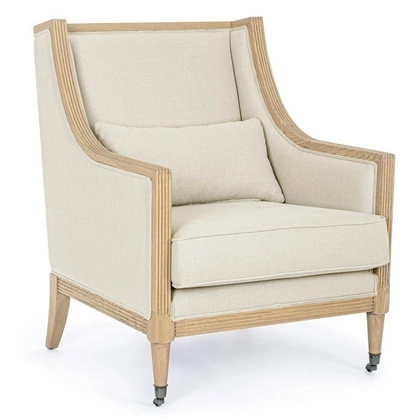 Poltrona in tessuto Marlin di Bizzotto