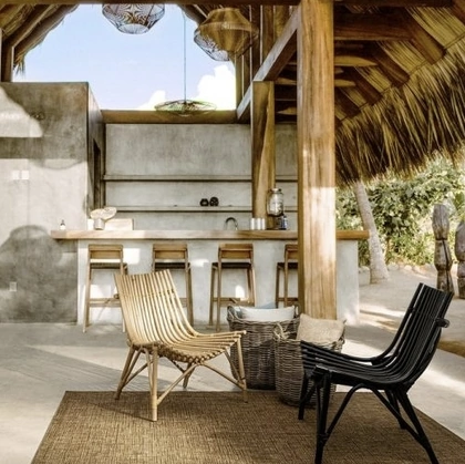 Poltroncina in rattan Menendez di Bizzotto