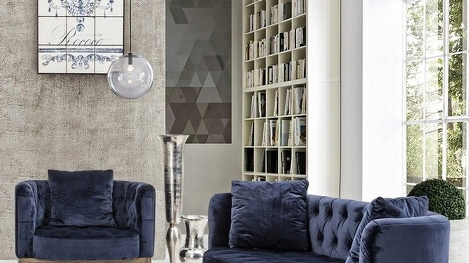 Poltrona in velluto Midway di Bizzotto