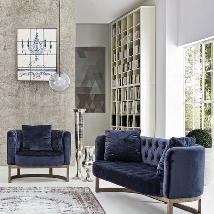 Poltrona in velluto Midway di Bizzotto