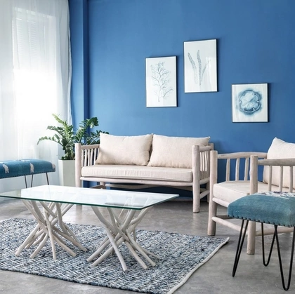 Poltrona in Teak sbiancato Shael di Bizzotto