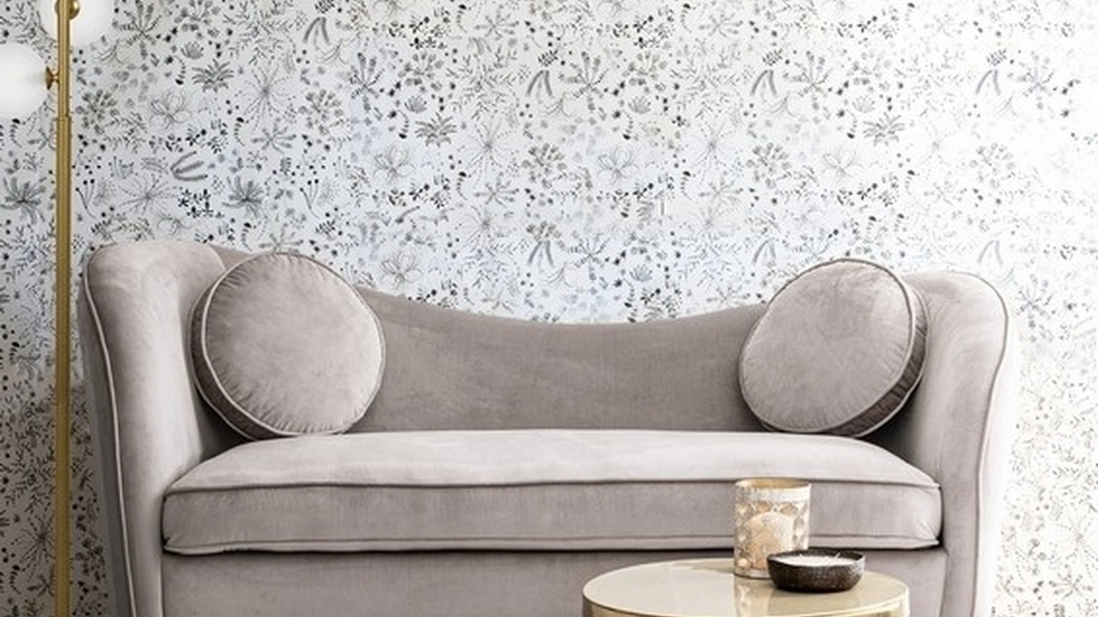 Divano lineare in tessuto Candis di Bizzotto