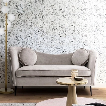 Divano lineare in tessuto Candis di Bizzotto