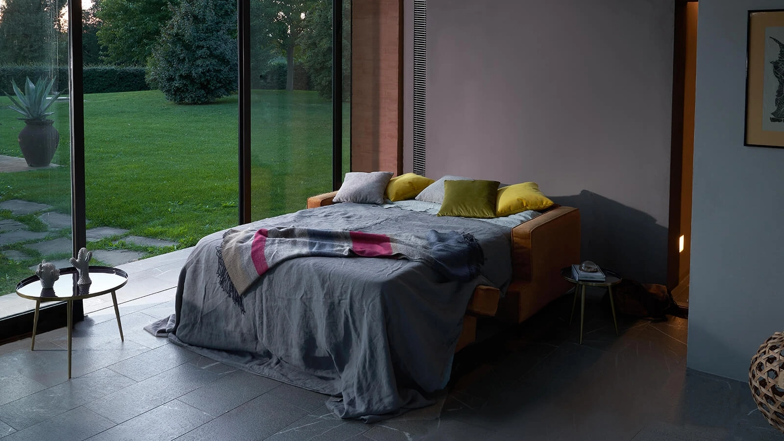 Divano Letto matrimoniale in tessuto Dedalo di Vitarelax