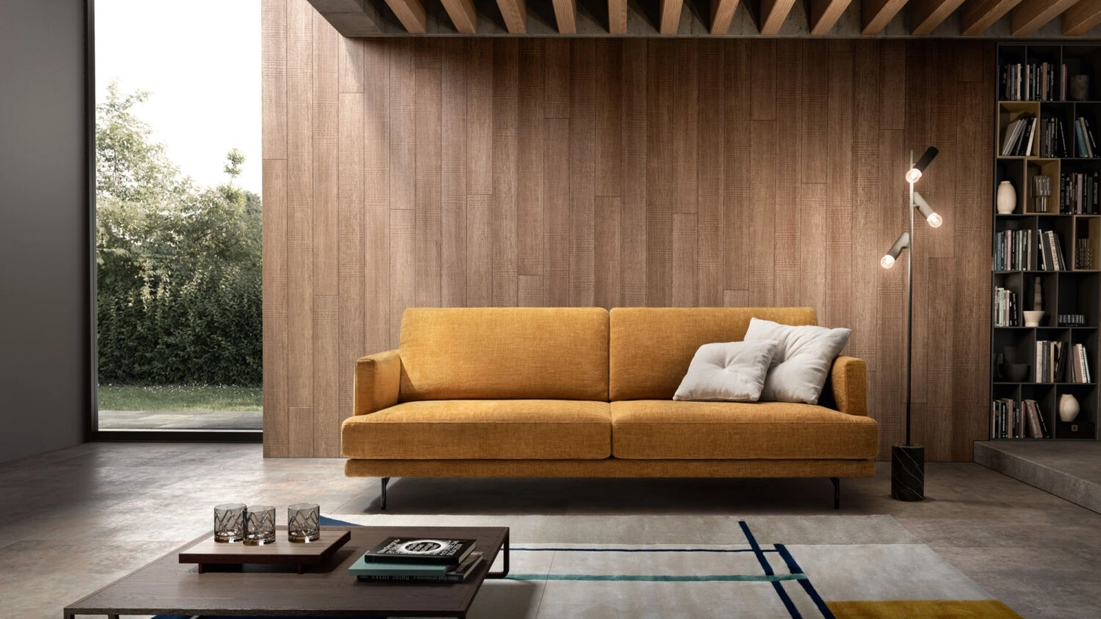 Divano lineare Denver di Rizzetto