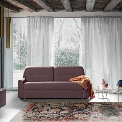 Divano Letto lineare in tessuto imbottito Extroverso di Vitarelax