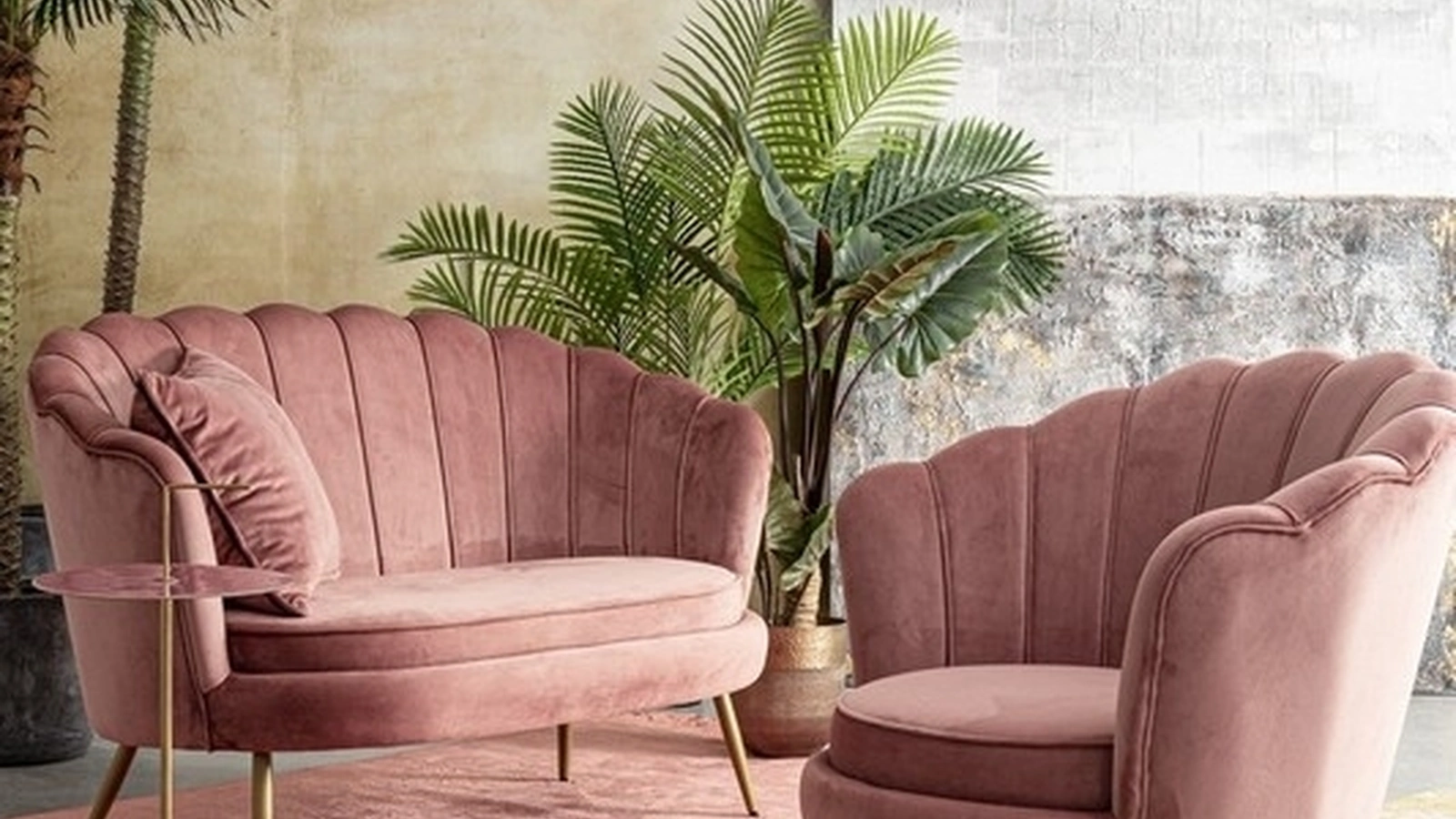 Divano lineare in velluto Giliola di Bizzotto