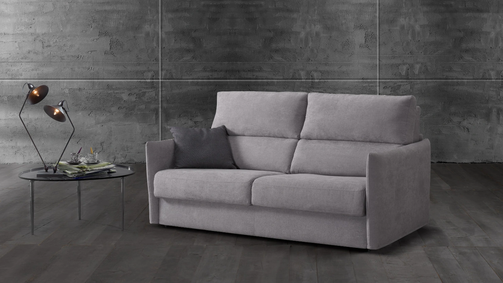 Divano Letto lineare in tessuto Jako di Excò