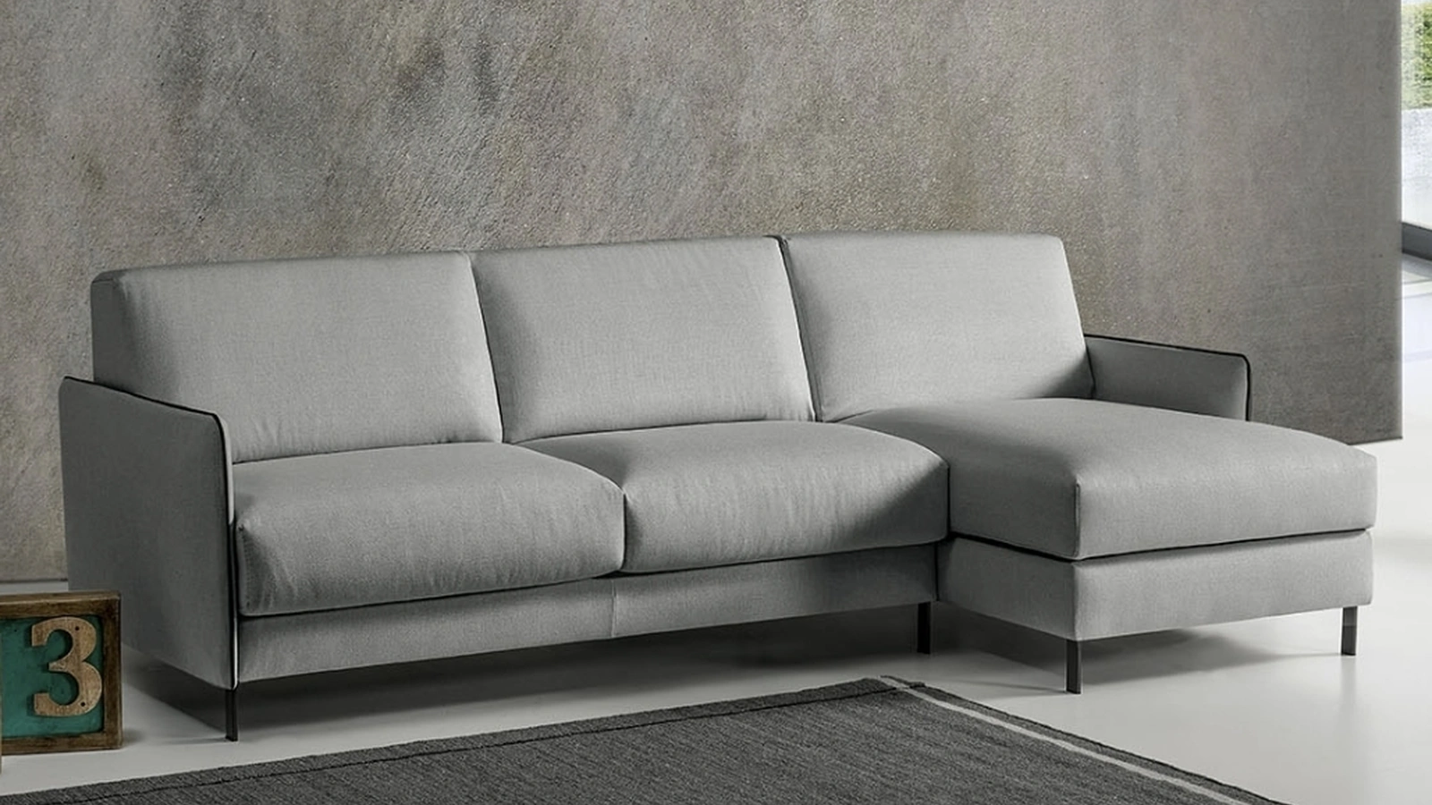 Divano Letto con penisola Kuck di Excò