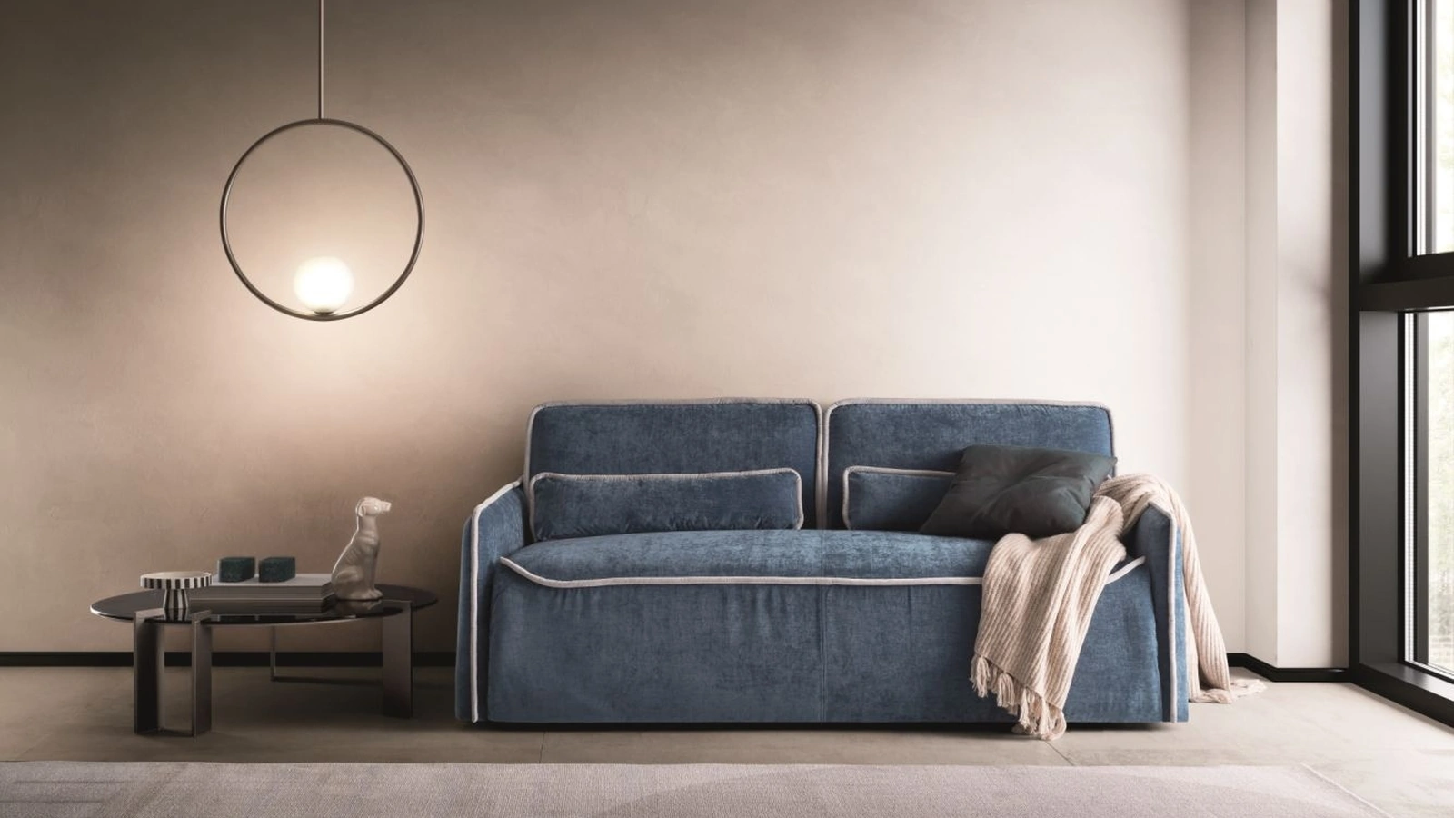 Divano Letto in tessuto Lulù 2|0 di Ditre Italia