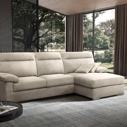 Divano con penisola Madison di Rizzetto