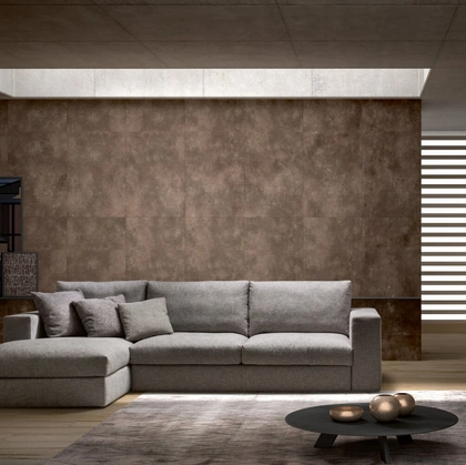 Divano con penisola Philippe di Rizzetto