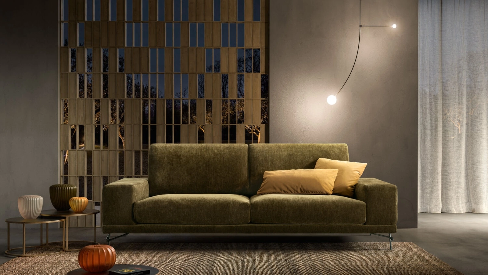 Divano lineare Platz di Rizzetto