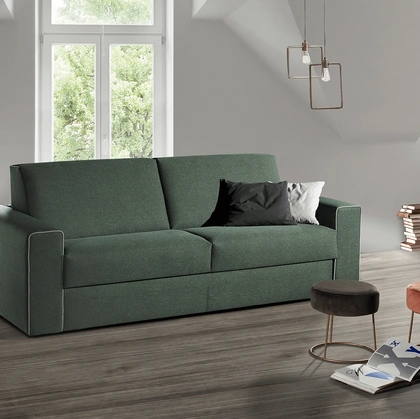 Divano Letto lineare in tessuto Reverso di Vitarelax