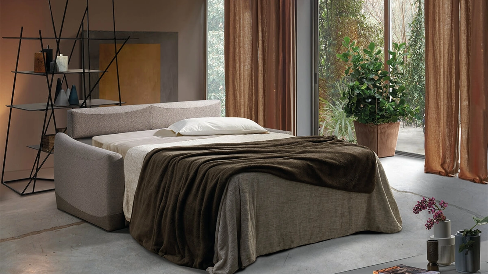 Divano Letto matrimoniale imbottito Serafino di Vitarelax