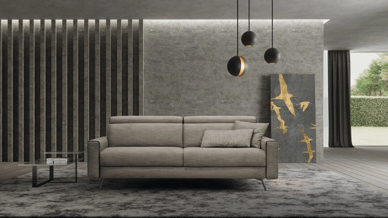 Divano lineare Square di Rizzetto