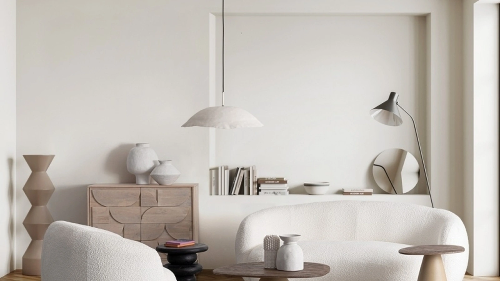 Divano lineare in tessuto Tecla di Bizzotto