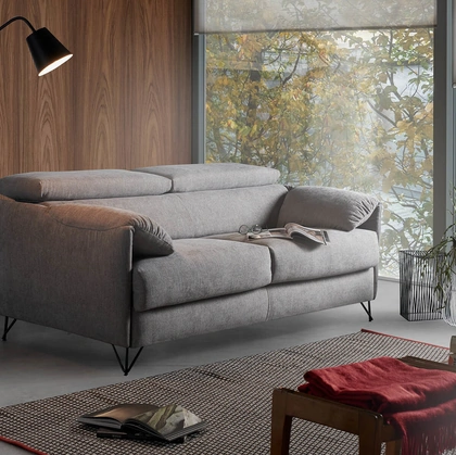 Divano Letto lineare in tessuto Victor di Vitarelax