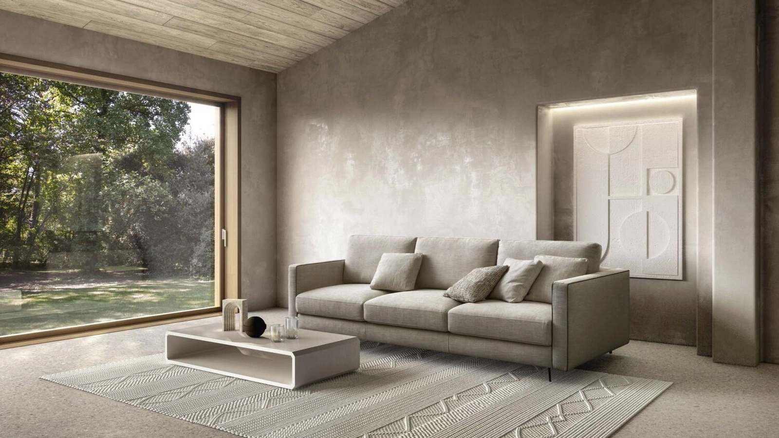 Salotto in tessuto Zara di Rizzetto