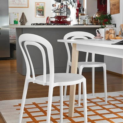 Sedia in polipropilene Caffè di Connubia