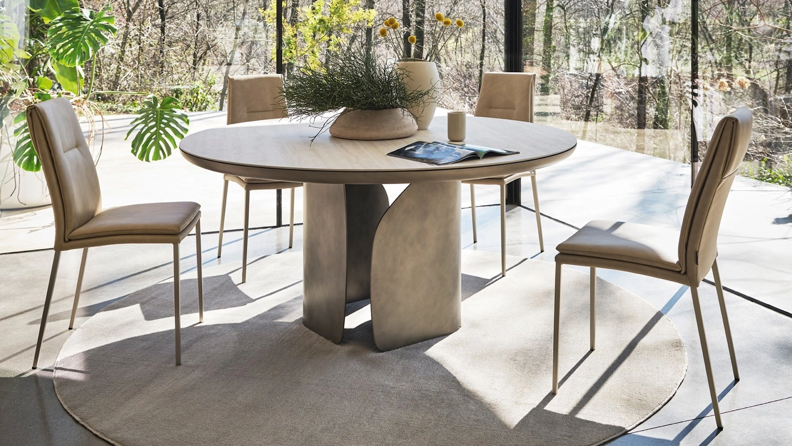 Sedia in pelle Carmen di Calligaris