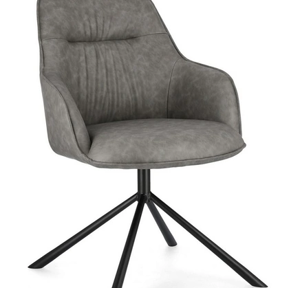 Sedia Grant in ecopelle di Bizzotto