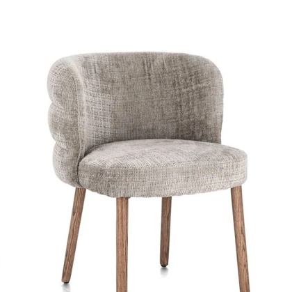 Sedia Ilma in tessuto imbottito di Bizzotto