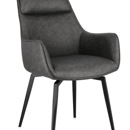 Sedia Lawrence in ecopelle di Bizzotto