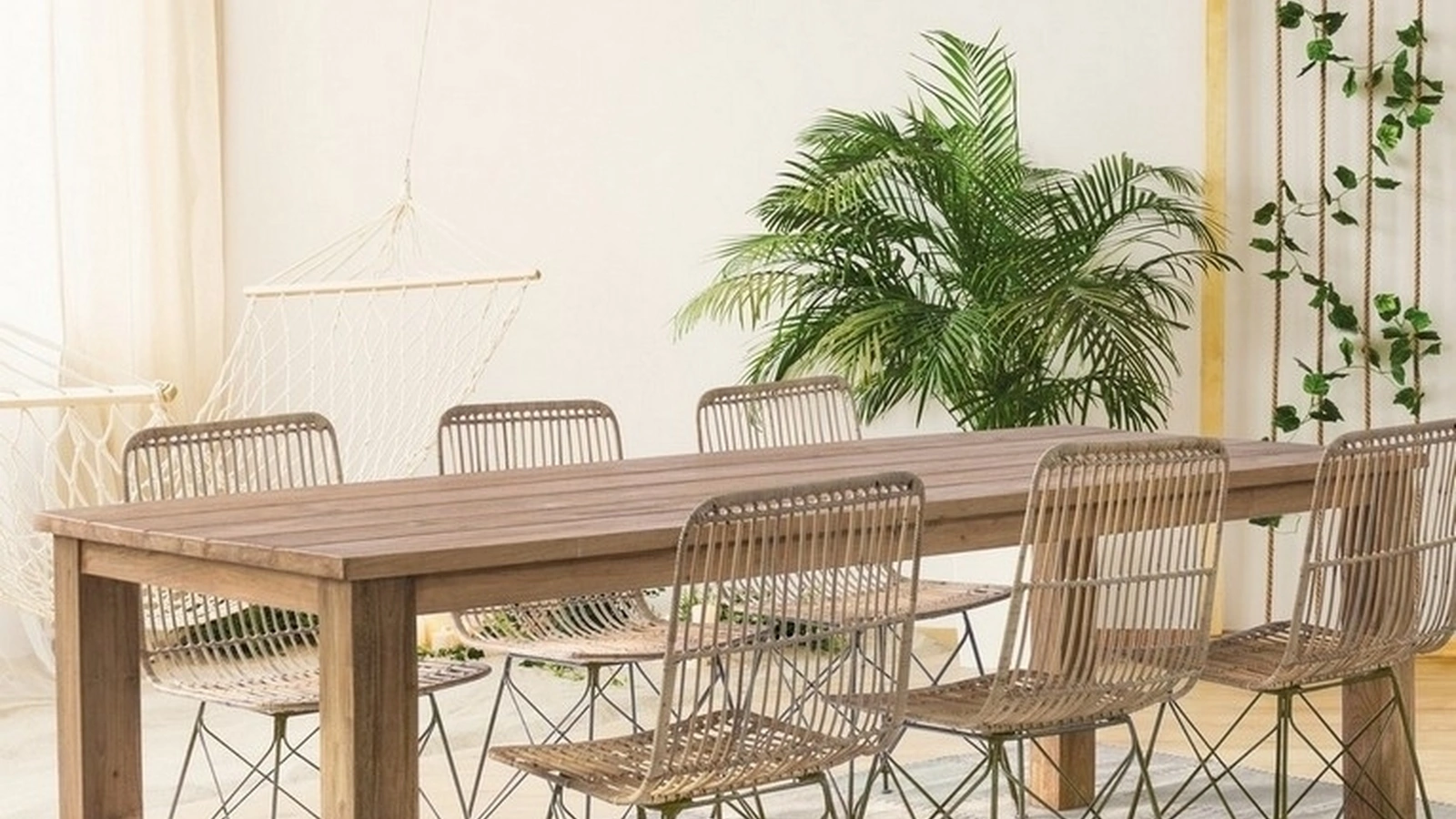 Sedia Lucila Kubu in rattan di Bizzotto