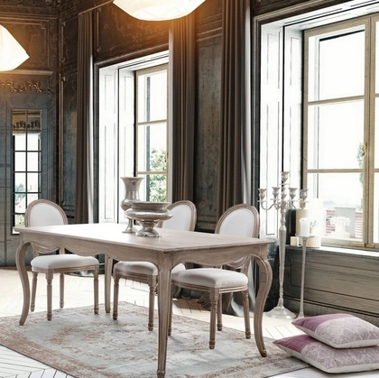 Sedia Mathilde in tessuto e Betulla di Bizzotto