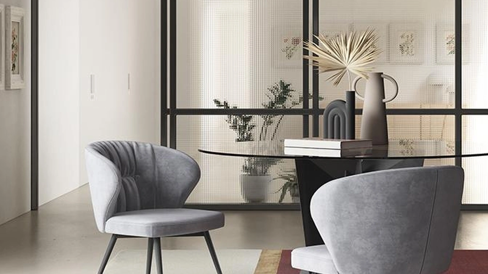 Sedia in tessuto Minerva di Pezzani