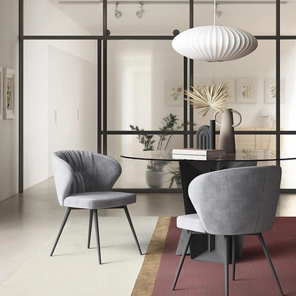 Sedia in tessuto Minerva di Pezzani