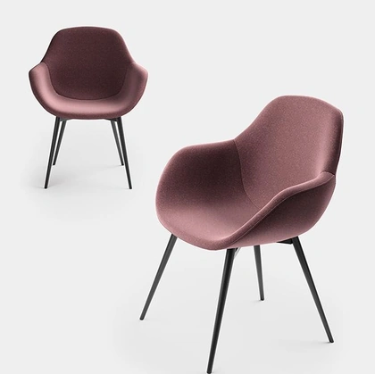 Sedia in tessuto Morgana di Pezzani