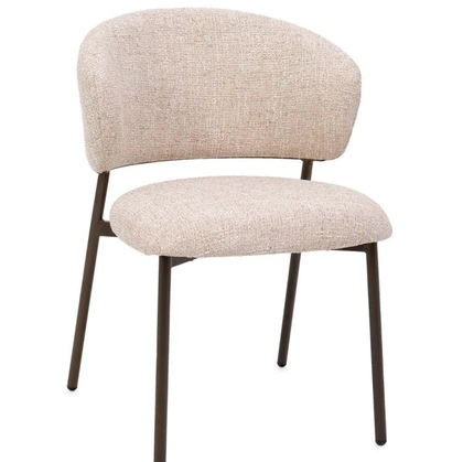 Sedia Prisca in tessuto imbottito di Bizzotto