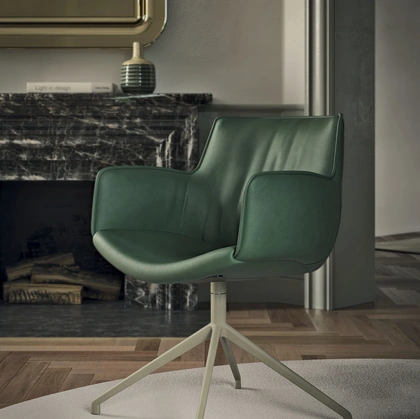 Sedia girevole Rhonda Turn di Cattelan Italia