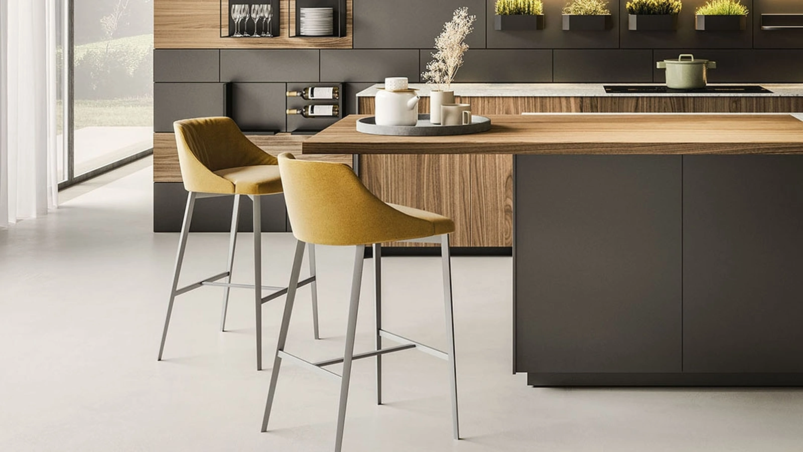 Sgabello Asana di Ronda Design