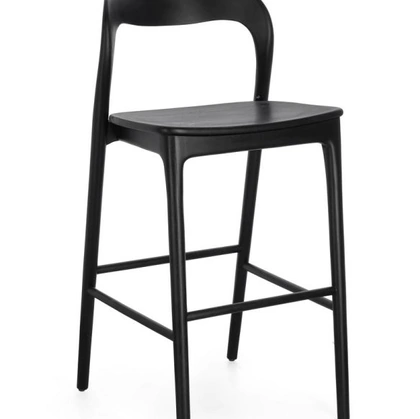 Sgabello Miley in teak di Bizzotto