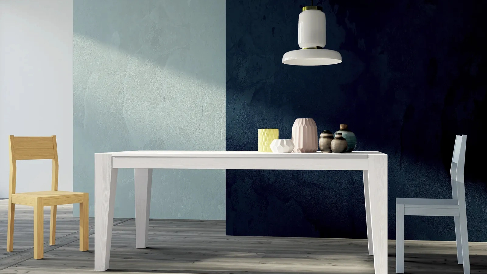 Sedia Tesea in legno laccato di Fratelli Mirandola