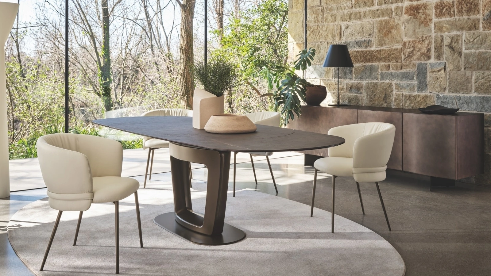 Sedia imbottita Vanilla di Calligaris