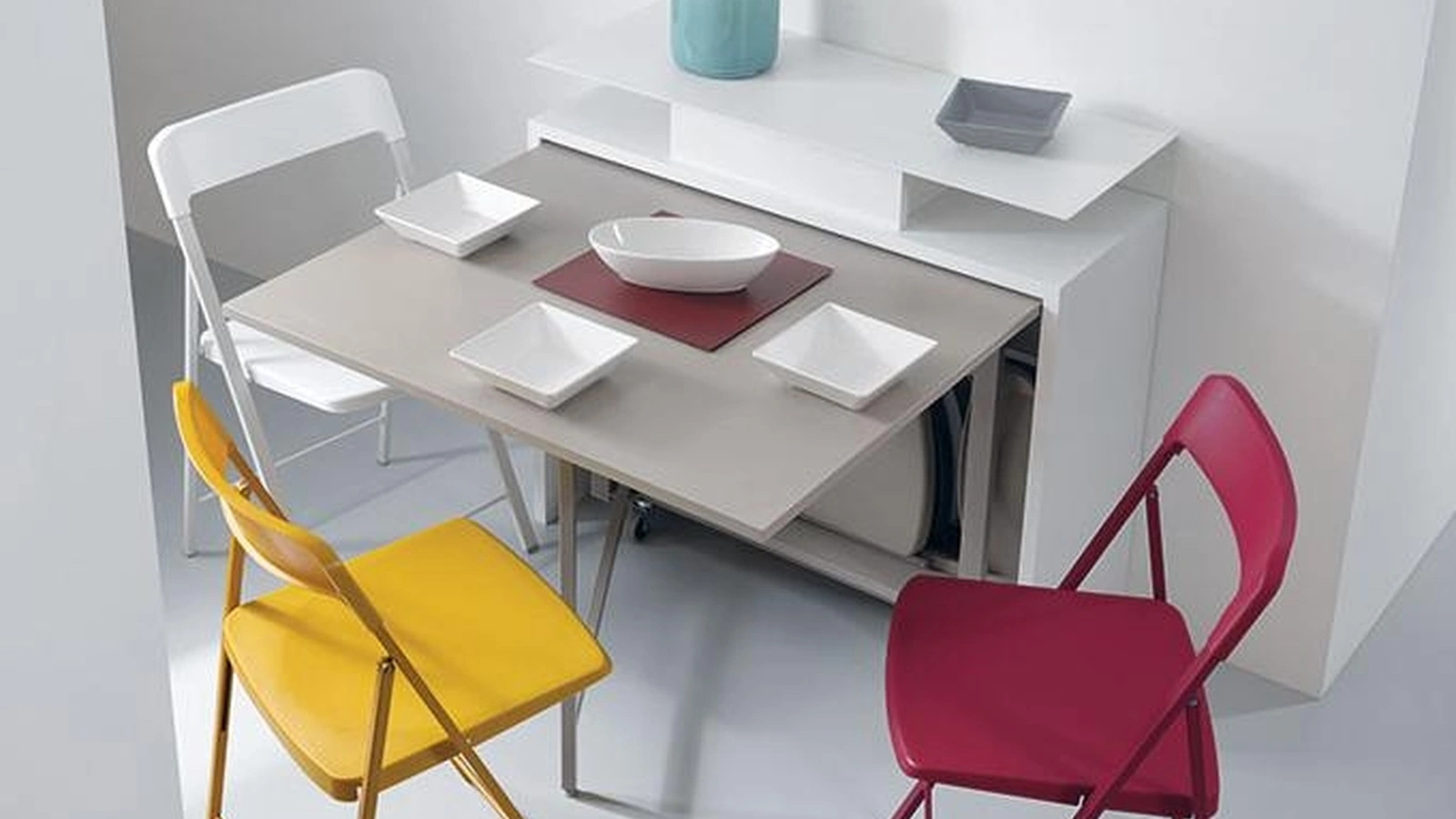 Sedia pieghevole Zeta un plastica e acciaio di Pezzani