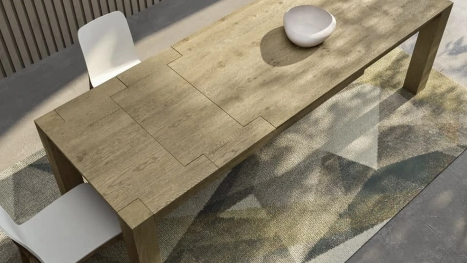 Tavolo Acheo in legno di rovere di Fratelli Mirandola