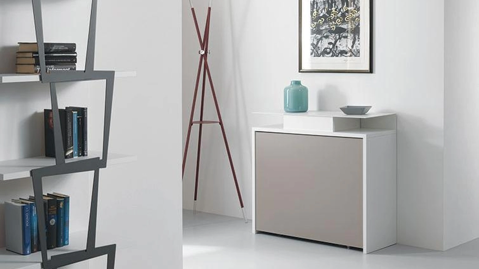 Consolle allungabile in acciaio e laminato Archimede di Pezzani