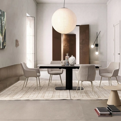 Tavolo allungabile Jeremias in gres porcellanato di Bizzotto